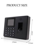 DUNISO Intelligent Biometric Fingerprint Password Attendance Machine, Employee Sign-In Recorder, Clock-In Machine, Employee Intelligent Fingerprint Sign-In Reporting Machine, Attendance Clock - Image 3