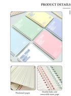 DUNISO 6 Pack Spiral Notebooks, Transverse Line Diary Notebook for Women Men, A5 Notebook for Study and Notes, Large Capacity Spiral Notebook for business, office, school, meeting, diary, journal - Image 3