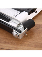 DUNISO A4 paper cutter, heavy duty paper cutter, manual paper cutting tool, metal base, suitable for cutting cardboard, photos, used in homes, schools, and offices, 32 * 25 * 5cm - Image 4