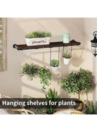 DUNISO Clothes Rack Wall Mounted, Industrial Pipe Garment Rack， Heavy Duty Iron Garment Bar with 3 S-Shaped Hooks,Detachable Adjustable,for Home Shops and Closets，180cm - Image 5