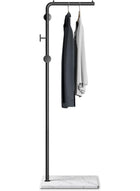 DUNISO Metal Coat Rack Freestanding, Coat Stand With 3 Hooks,Clothing Rack with Natural Marble Base, Space-Saving,Stable and Durable，for Entryway, Living Room,Bedroom, Office - Image 4