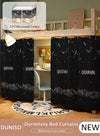 DUNISO Blackout Bottom Bunk Bed Curtains Dormitory Room Lightproof Decorative Roommate Privacy Cover Canopy Photo Background Decor Backdrop Blackout Curtain 2 Panels