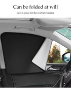 DUNISO 4Pcs Magnetic Car Window Sunshade Cover for Summer UV Protection, Foldable Heat Insulation Board, Heat And Sun Protection, Used for Side Window Front And Rear Windshields, Universal For Cars, Suvs, Trucks - Image 2