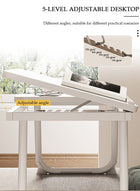 DUNISO Laptop Bed Tray Desk, Adjustable Folding Laptop Bed Table, Portable Standing Desks, Foldable Lap Tablet Desk with Cup Holder for Bed Couch Sofa Floor,Suitable for Indoor and Outdoor Use, Study, Reading, Dining - Image 3