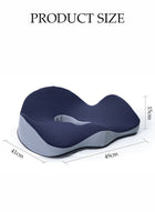 DUNISO Donut Pillow，Memory Foam Seat Cushion，Multi Functional Waist Protection Cushion,Comfortable and Breathable，Removable and Washable，Suitable for Pregnancy, Hemorrhoids, Postpartum, Sciatica，Driving,Work and Home Using,49*41*15cm - Image 2