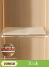 DUNISO Expandable Closet Tension Shelf, Wardrobe Layered Partition Board, Telescopic Storage Rack, Adjustable Storage Rack, Not Easy To Rust, Strong Load-Bearing Capacity, Suitable For Bathroom, Kitchen, Garage, Wardrobe，Cabinets (37-66cm)