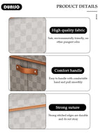 DUNISO 3 Pack Closet Storage Box with Lid and Handle, Stackable Wardrobe Clothes Organizer, Foldable Closet Storage Basket, Cube Storage Bins for Clothing, T-Shirt, Jeans, Sweaters, Toys & Books (18L) - Image 2