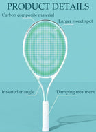 DUNISO Tennis Rackets Set for Students & Beginners – 2 Lightweight Racquets with Bag & Water Base - Image 4