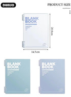DUNISO 3pcs A5 Student Specific Loose Leaf Notebook,Loose Leaf Replacement Core Notebook with Thick Horizontal Grid,Non Irritating, Detachable,60Sheets/120Pages Loose-Leaf Paper,80gsm White Paper - Image 2