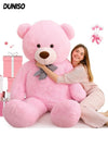 DUNISO Teddy Bear with Cute Bow, Washable Soft Plush Doll ,Stuffed Animal Toy,Gift for Children, suitable for Birthday Party or Any Special days ,140 cm