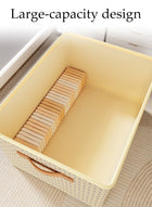 DUNISO 3pcs Clothes Organizer, Closet Storage Box with Handle , Collapsible Fabric Storage Organizer,Cube Storage Bin for Organizing Clothing, Sheets, Toys, Books - Image 5