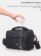 DUNISO Camera Bag Padded Camera Shoulder Bag for Photographers, Waterproof Camera Bags & Cases for SLR DSLR, Lenses, Accessories - Image 3