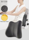 DUNISO Lumbar Support Pillow Car Back Support Lumbar Support Pillow for Office Chair Back Support Pillow Recliner Memory Foam Back Cushion for Back Pain Relief Improve Posture Memory Foam Cushion