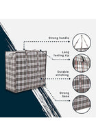 DUNISO Pack of 4 Strong Storage Laundry Bags – Big Moving/Shopping Bags with Zipper & Handles - Reusable Storage Zip Bag, Extra Large Heavy Duty Nylon Organizer Bags for Quilts Blankets Pillows Cloths - Image 4