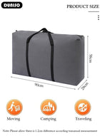 DUNISO 125L Collapsible Moving Bags, 2 Packs Organizing Bags with Zippers and Handles Storage Bag, Space Saving Clothes Storage Laundry Bag For Packing, House Essentials, Sustainable, Water-Resistant - Image 4