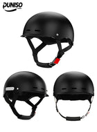 DUNISO Open Face Helmet, Motorcycle Helmet，Half Shell Helmet, Adjustable Head Circumference, Shock And Fall Resistant, Suitable For Both Men And Women