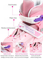 DUNISO Roller Skates, Children's Roller Skates,Adjustable Size, Double Row 4 Wheels, Durable And Collision Resistant，Suitable For Girls And Boys,Suitable For Sizes 30 To 33,S - Image 5