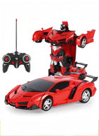 DUNISO Transformer Cars Toys for Boys ,Remote Controlled Deformed Cars for Boys Electric RC Racing Car Toys for Children Best Vehicles Toy Birthday for Boys Girls Red
