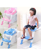 Cool Baby Kids Toilet Seat With Adjustable Ladder - Image 5