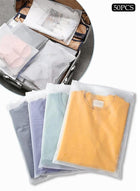 DUNISO 50 PCS Shirt Packaging Bags, 11x15 inch Reclosable Poly & Plastic Bags for Packaging Clothes, Shirts, Jeans, Pants, T-Shirts, Frosted Zip Lock Bags with Vent Hole for Travel Storage(One size)