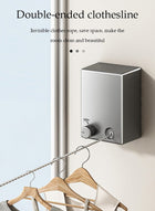 DUNISO Retractable clothesline, indoor stainless steel invisible wall hanging rope, dual head dual purpose laundry rope, can withstand 20kg,suitable for living room, balcony, bedroom, outdoor - Image 3