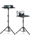 DUNISO Projector Stand Tripod multifunctional outdoor computer desk stand, portable DJ equipment stand, with tray, foldable, height adjustable from 90 to 170 centimeters Projector Stand for Outdoor Movies