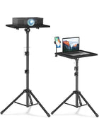 DUNISO Projector Stand Tripod multifunctional outdoor computer desk stand, portable DJ equipment stand, with tray, foldable, height adjustable from 90 to 170 centimeters Projector Stand for Outdoor Movies