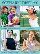 DUNISO Tennis Rackets Set for Students & Beginners – 2 Lightweight Racquets with Bag & Water Base - Image 2