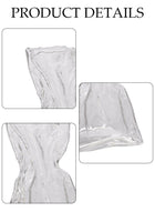 DUNISO Creative Clear Glass Vase Craft Aesthetic Decorative Small Flower Vase Hydroponic Plant Desktop Ornament Metal Geometric Vase for Flowers Rose Home and Office - Image 5