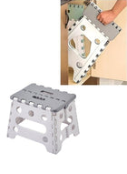 DUNISO Folding step stool, plastic thick footstool outdoor stool, can be carried by hand, can bear up to 240 pounds, suitable for kitchen, bathroom, garden