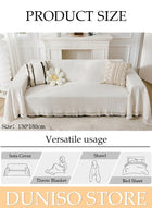 DUNISO Couch Cover,Weave Sofa Cover for 3 Cushion Couch,Sectional Couch Covers Sofa Chair Slipcover for Home or Workplace Weave Sofa Towel Cover Tablecloth Carpet Throw Blanket For Bed - Image 2