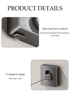 DUNISO Invisible Clothesline，Retractable Clothesline,Indoor Stainless Steel Invisible Wall Hanging Rope,No Punching Required，Suitable for Living Room, Balcony, Bedroom, Outdoor, 4.2m，Style Grey - Image 4