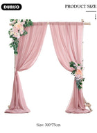 DUNISO Wedding Arch Draping Fabric, Wedding Drapery, Sheer Fabric for Draping, Chiffon Fabric Drapery Sheer Backdrop Curtains, Wedding Table Runner for Wedding Ceremony Party Reception Decorations Outdoor Holiday Decorations - Image 2