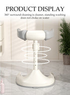 DUNISO Baby Shower Standing Support, Adjustable Foldable Baby Bath Stand with Safety Rail and Anti-Slip Base, Easy to Clean and Portable, for Home/Travel Use - Image 3