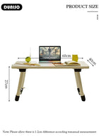 DUNISO Laptop Bed Tray Desk, Adjustable Folding Laptop Bed Table, Portable Standing Desk, Foldable Lap Tablet Desk with Dawer for Bed Couch Sofa Floor - Image 2