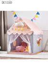 DUNISO Kids Tent,Play Tent Playhouse for Kids Princess Castle Tent Gift Toys for Girl Play House for Toddler Children Indoor(Lotus Pink)