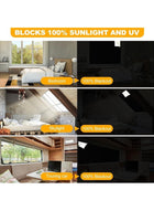 DUNISO Blackout Blinds, Free-Cut Portable Travel Curtains, No Drilling Required, Travel Blackout Curtains For Home Office, Kids Room, Bedroom, Car, Etc. (300 x 145 Cm). - Image 5