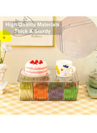 DUNISO Clear Tea Bag Divided Storage Organizer, Tea Bag Holder Container Box With Lid, Suitable for Cabinet, Countertop, Hold Coffee Pods, Seasoning Packets, Condiments, 8 Sections (Transparent) - Image 4
