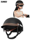 DUNISO Open Face Helmet, Motorcycle Helmet With Goggles, Adjustable Head Circumference, Shock And Fall Resistant, Suitable For Both Men And Women