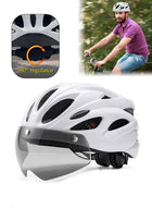 DUNISO Adults Bike Helmet For Men Women, Bicycle Helmet with Detachable Magnetic Goggles, Lightweight and Breathable, Mountain & Road Bicycle Helmets for Adult Men Women Outdoor Riding