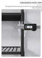 DUNISO Over the Washing Machine Storage Rack, 3-Tiers Drum Washer Dryer Stand Shelves, Space Saving Bathroom Balcony Organizer Rack,Large Capacity Laundry Shelf for  Home, Hotel - Image 5