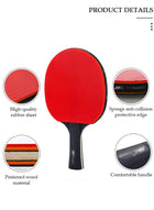 DUNISO Ping Pong Paddles Set High-Performance Table Tennis Paddle with Premium Ping Pong Balls With Storage Case 2 Players Table Tennis Racket Set For Indoor & Outdoor Games - Image 3