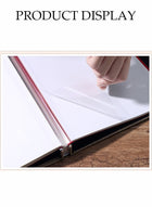DUNISO Photo Albums，Magnetic Self-stick Photos Hand Made DIY Albums，Extra Large Capacity Family Wedding Picture Albums ，40 Pages Linen Cover Photo Book，Off White, 27*28cm - Image 3