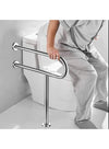 DUNISO Toilet Grab Bar，Stainless Steel Toilet Rail Bathroom Support for Elderly Bariatric Disabled，Toilet Safety Rails for Bathroom with Leg，for Elderly Disabled Pregnant