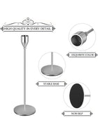 DUNISO 3pcs Taper Candle Holders for Taper Candles, Candlesticks, Candle Holders, Table Decoration, Wedding, Restaurant, Party, Living Room Decoration, Silver - Image 5