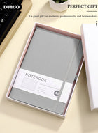 DUNISO Lined Journal Notebooks, A5 200 Pages Hardcover Journal Notebooks with Ribbon Bookmark and Pen Loop, Classic Transverse Line Notepad for Women Men Travel Business Work Office - Image 5