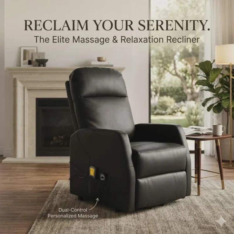 vidaXL Stand up Massage Chair Black Faux Leather (SKU-321373).
