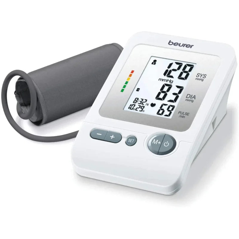 Beurer BM26 Upper Arm Blood Pressure Monitor, Large Cuff | 4 Users, Automatic & Digital, Large Display, Irreg. Heartbeat Detector, Cuff Circ. 8.7”-16.5” | Home Use BP Machine Kit | Highly accurate