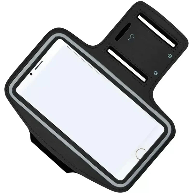 Running Armband, Smartphone Holder, Black, One Size Fits Most, Running Smartphone Pouch, Jogging, Arm Pouch, Arm Holder, Compatible with All iPhone Models