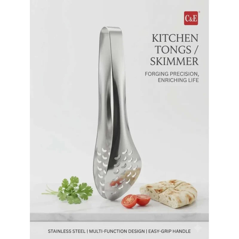 C&E KITCHEN TONGS/SKIMMER